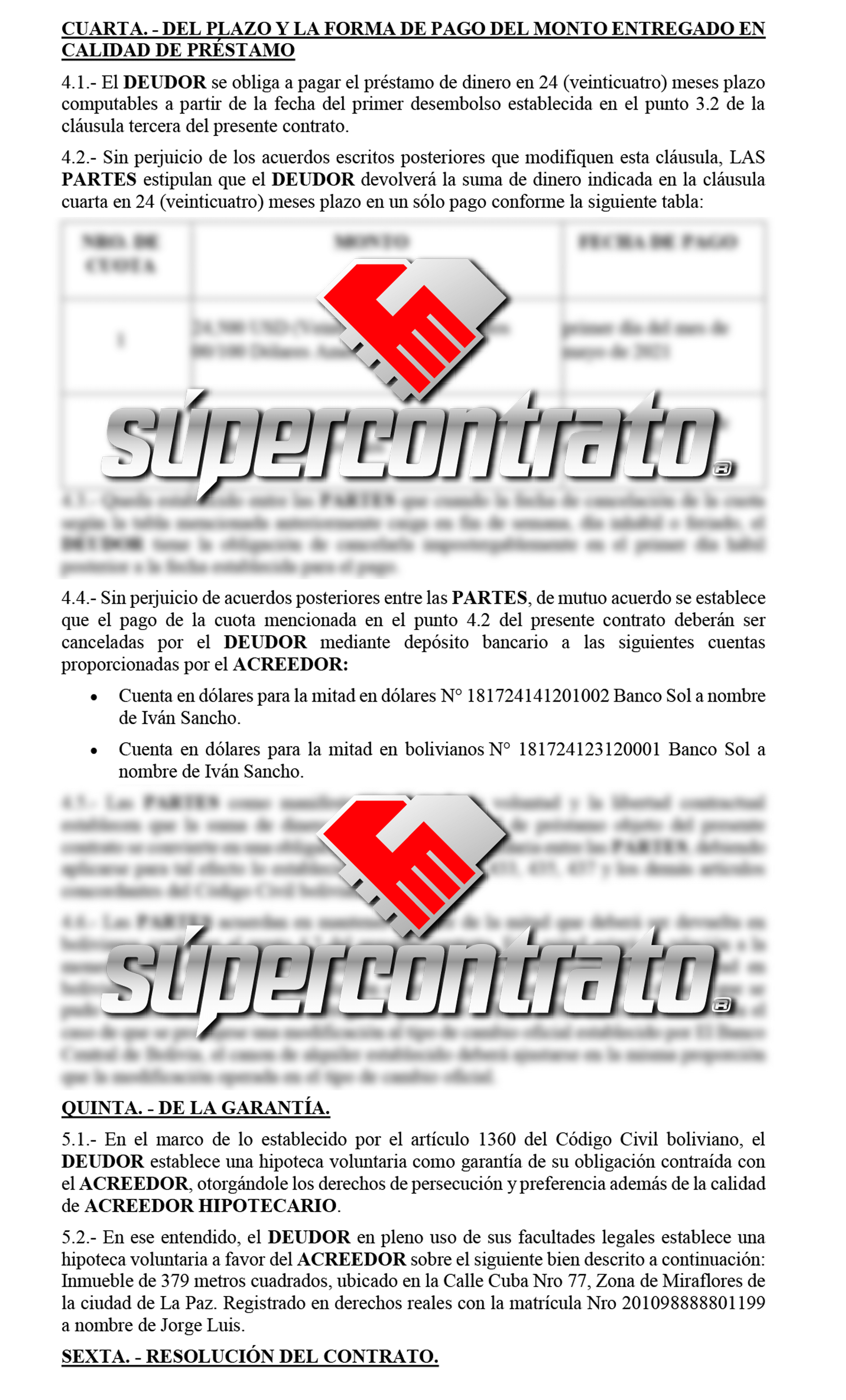 Redacción de contratos para compraventa de vehículos en Bolivia