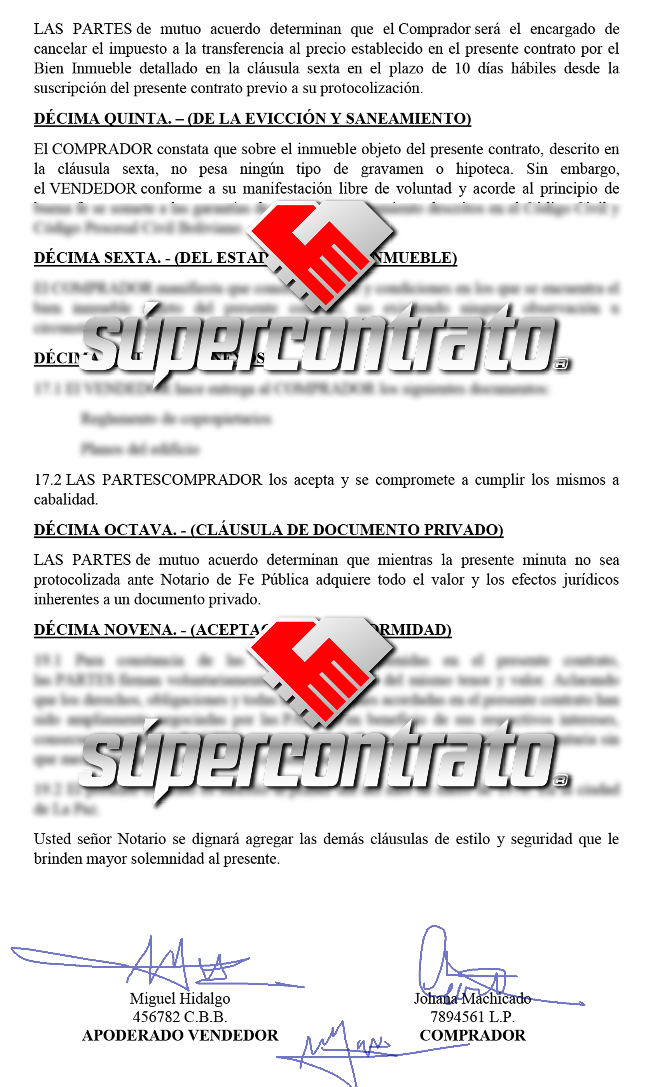 Redacción de contratos para compraventa de vehículos en Bolivia