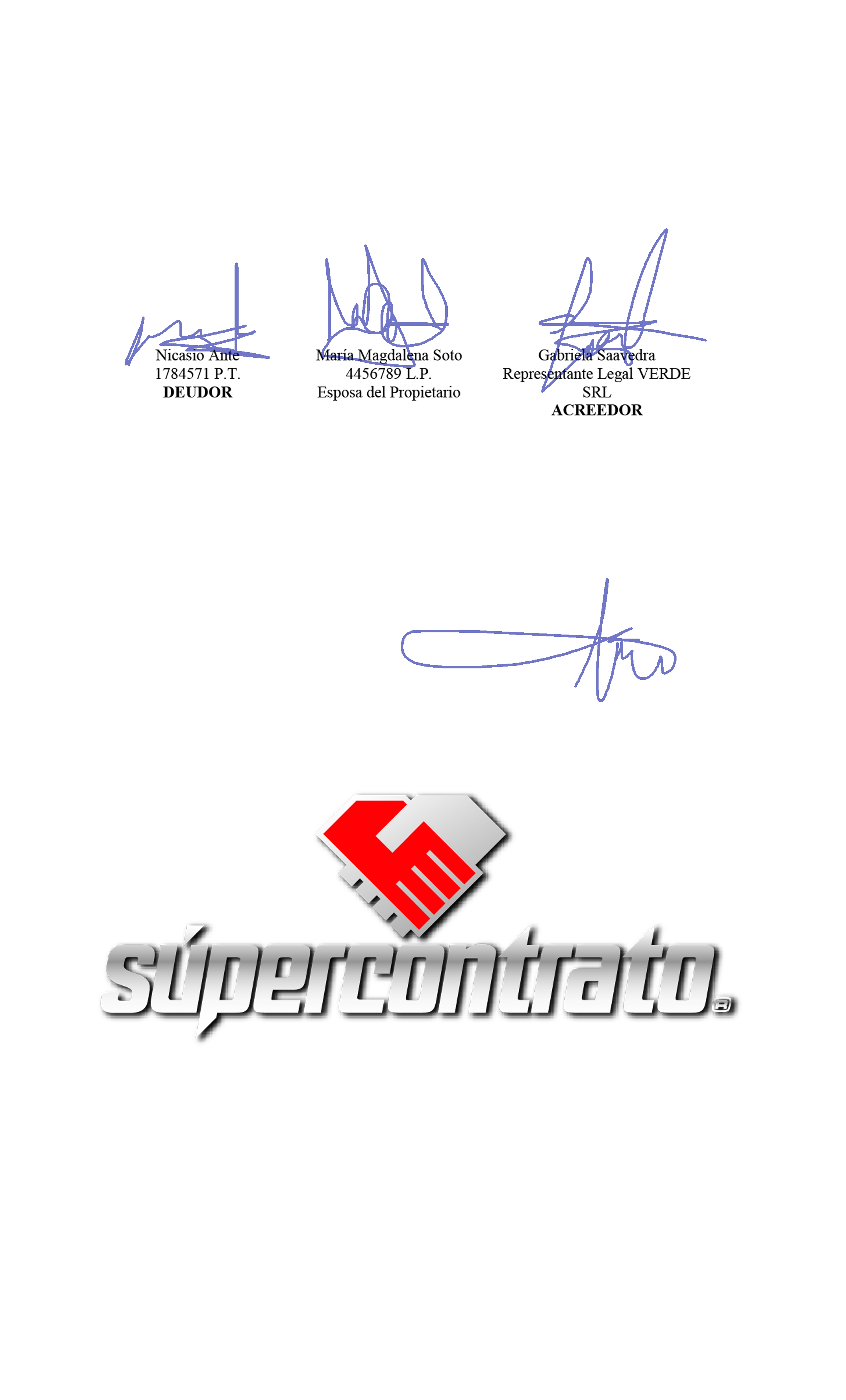 Modelo de contrato de préstamo de dinero - Supercontrato