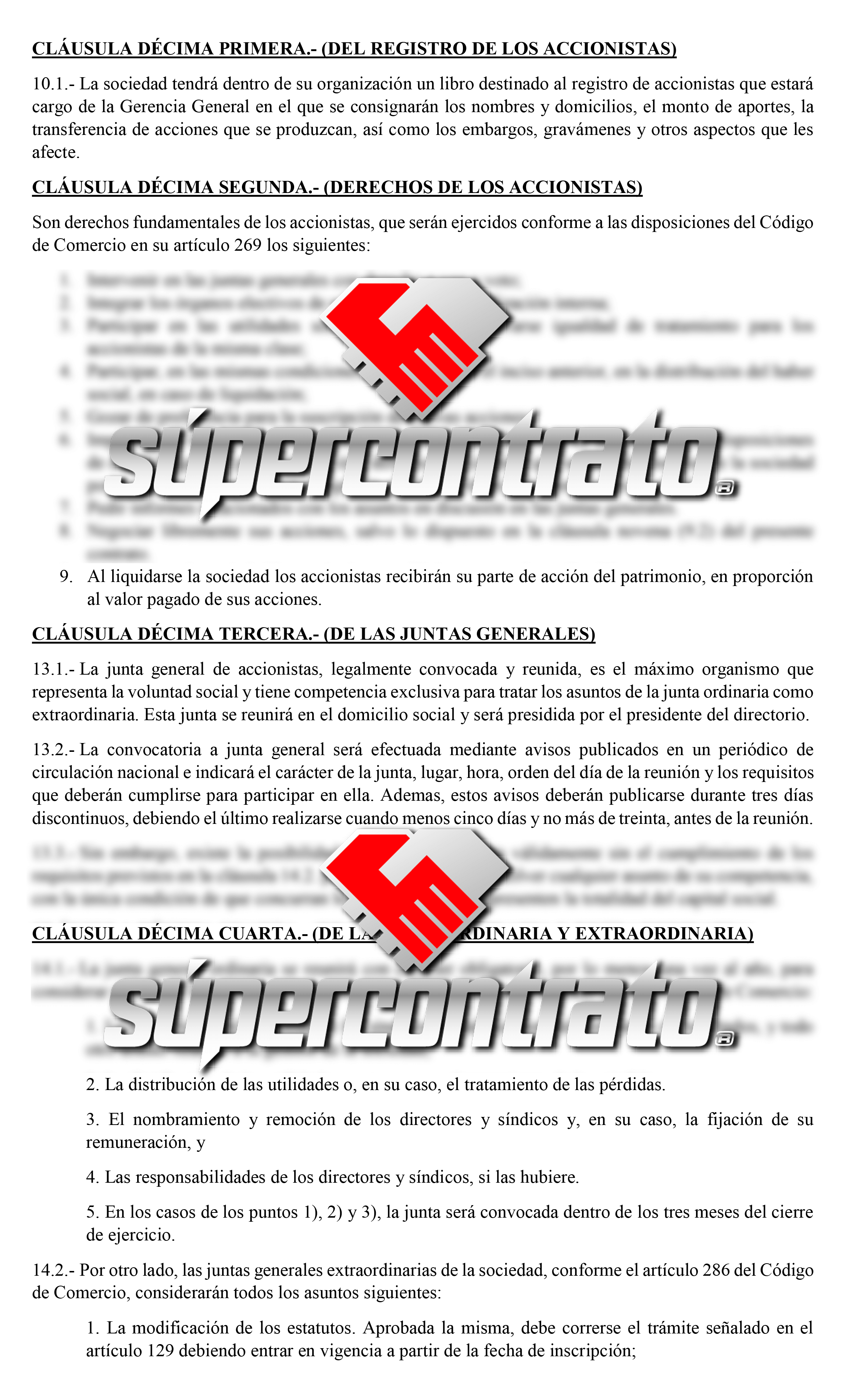 Redacción de contratos