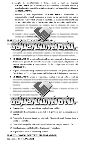 Modelos de contrato indefinido