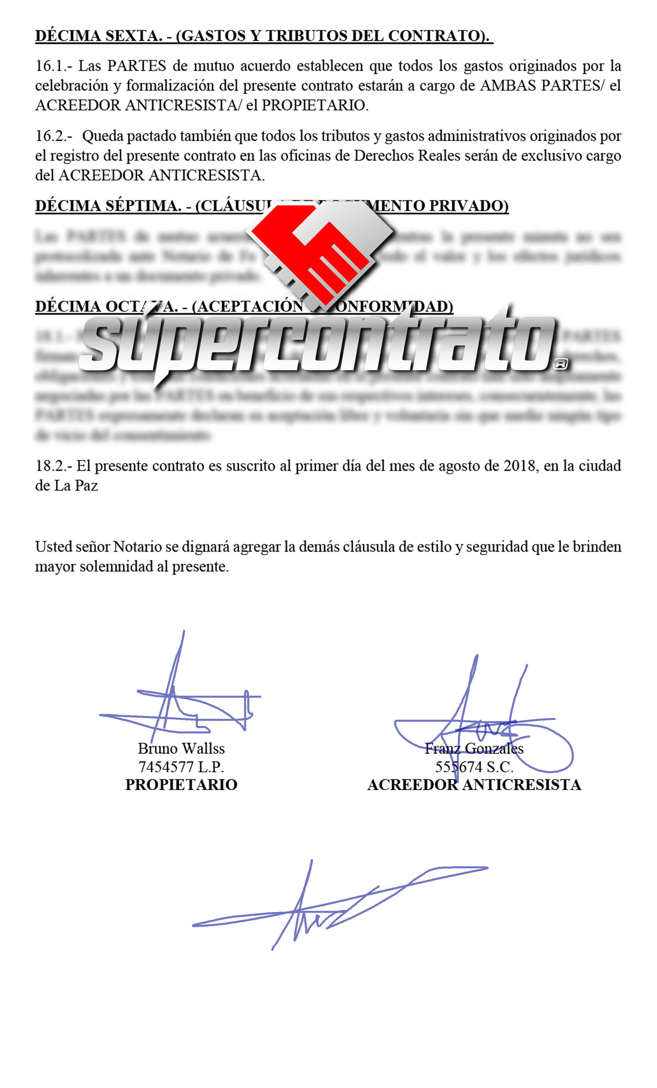 Redacción de contratos para compraventa de vehículos en Bolivia