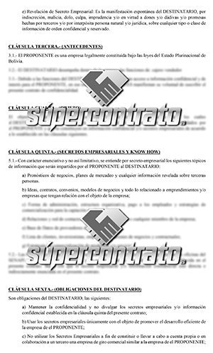 Modelos de contratos de confidencialidad