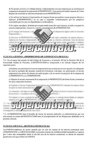 Ejemplos de contratos de confidencialidad