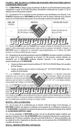 Modelo de contrato de préstamo de dinero - Supercontrato