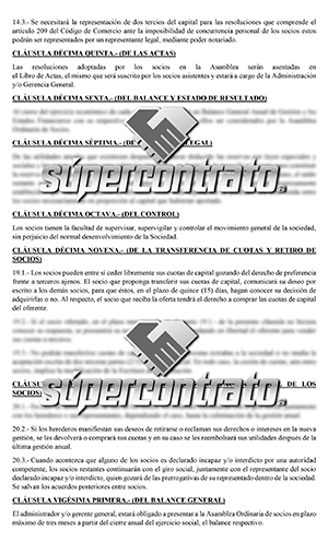 Sociedad de Responsabilidad Limitada en Bolivia pdf - Supercontrato